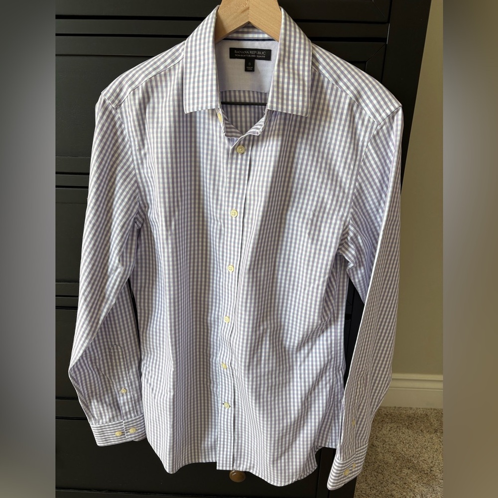 Men's Blue Checkered Shirt